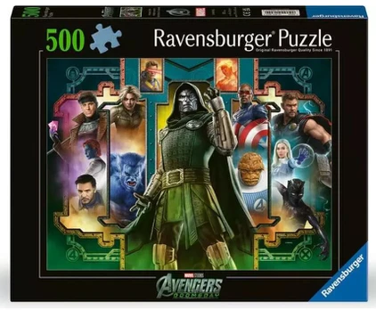 Dėlionė Ravensburger Marvel Avengers, 49 cm x 36 cm, 500 vnt.