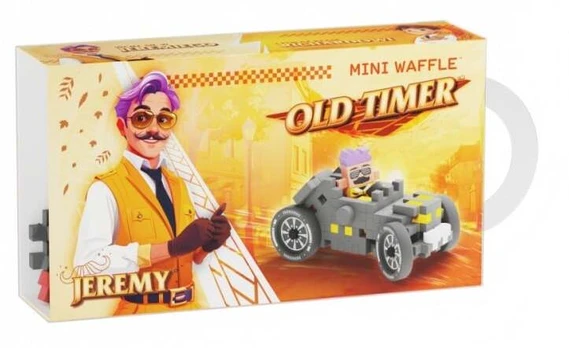 Blocks Mini Waffle Cars 50 elements grey