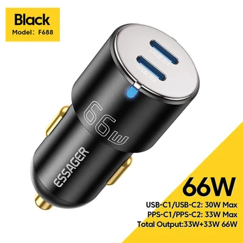 Essager "Fan" Juodas 66W