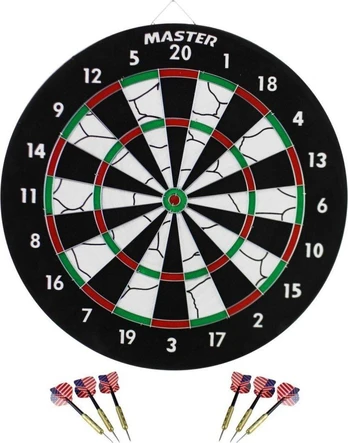 Master Dart 2in1 Dvivietis 45 cm + 6 Dartai