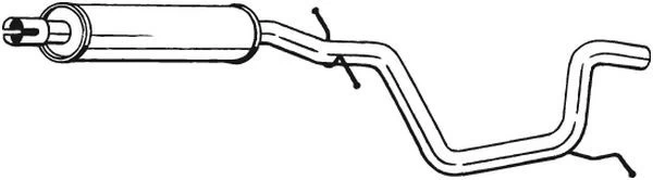 Vidurinis duslintuvas BOSAL 281-457