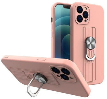 Telefono dėklas Hurtel Ring Case, Xiaomi Poco M4 Pro 5G, rožinė