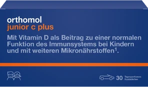 ORTHOMOL Junior C plus mandarinų skonio (30 dienos dozių) kaina