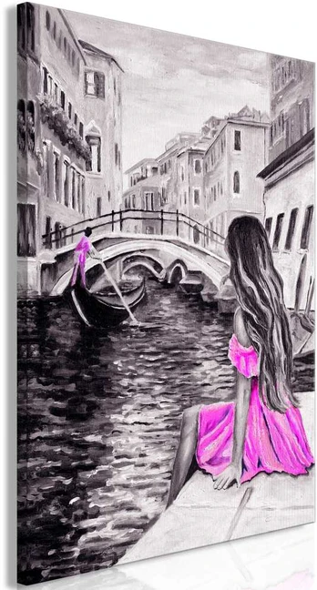 Artgeist Paveikslas - Far Dreams (1 Part) Vertical Rožinė