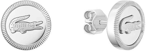 Lacoste Steel earrings with a crocodile 2040407