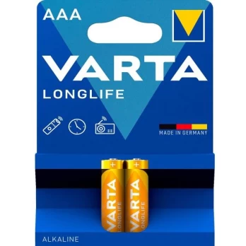 Maitinimo elementai VARTA MICRO LONGLIFE, 2 vnt. AAA, LR3