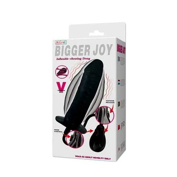 LYBAILE Inflateable Vibrating Dong, Juodas, 15,5cm