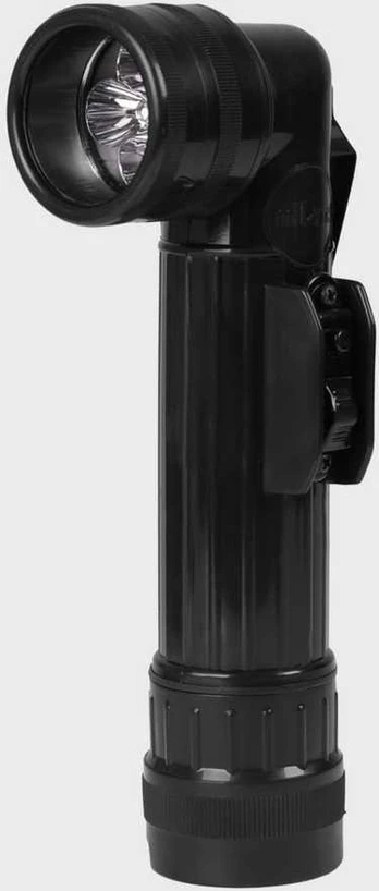 Mil-Tec US Juodas LED LARGE ANGLEHEAD FLASHLIGHT