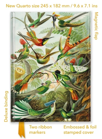 Ernst Haeckel: Hummingbirds (Foiled Quarto Journal)