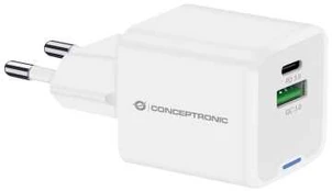 Įkroviklis Conceptronic CONCEPTRONIC Ladegerät 2Port 20W,1xUSB-C,1xUSB-A 1.5m ws