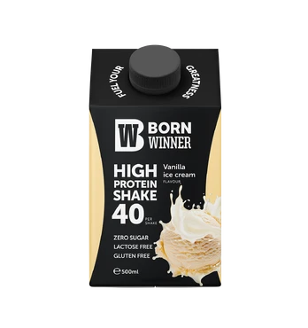 Born Winner Protein Shake – Vanilla Ice Cream 500 ml