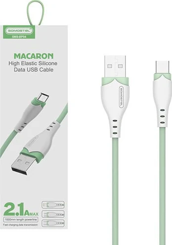 USB cable Somostel USB-A - USB-C 1.2 m Green (28262)