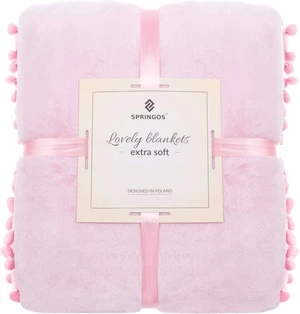 Pledas Springos Lovely Blankets Extra Soft, rožinis, 200 cm x 220 cm