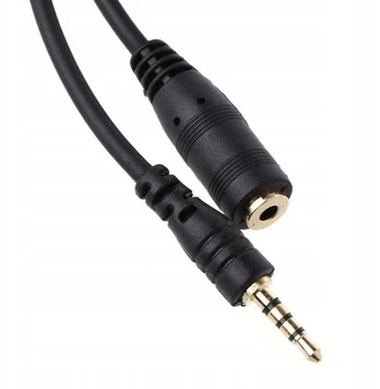 Audio prailgintuvas Mini Jack 3,5 mm 4 Pin, 1m