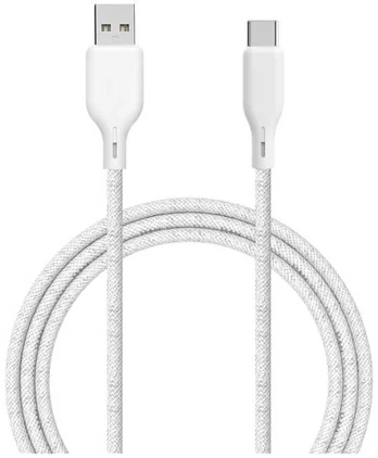 Usorteret UPSTR�M �SSENTIALS Cable 60W USB-A to USB-C 480Mbps 2.5m Baltas