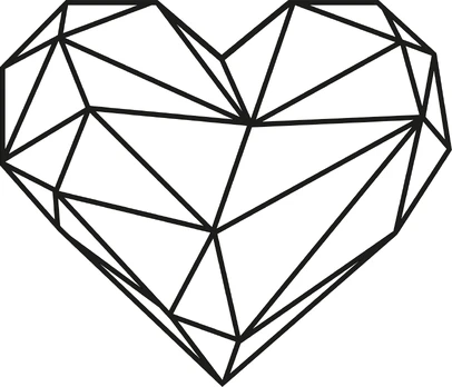 Mioli Decor Dekoratyvinis metalinis sieninis priedas Heart