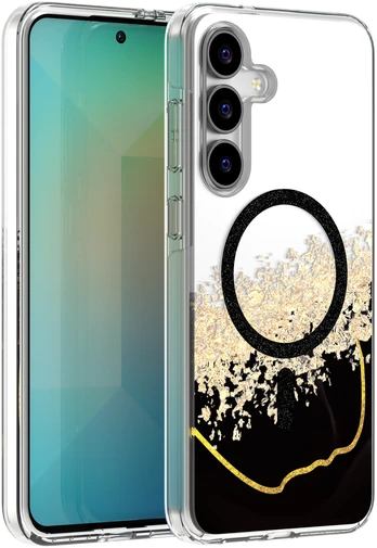 Dėklas Telforceone Epoxy Mag case for Samsung Galaxy S25 FE juodas