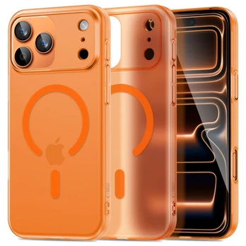 Matinis oranžinis dėklas Apple iPhone 17 Pro telefonui "Tech-Protect MagSlim Magsafe"