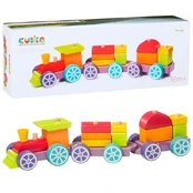Cubika medinis Rainbow Express Train Sorter LP-3 12923 kaina