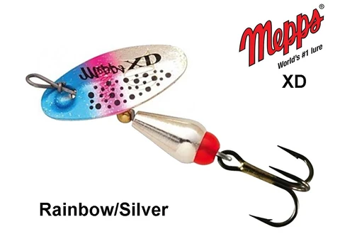 Blizgė Mepps XD Rainbow/Silver 7 g