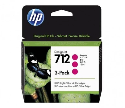 HP 712 3-Pack 29-ml Magenta DesignJet | 3ED78A