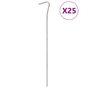 Palapinės kaiščiai, 25vnt., 23cm, skersmuo 4mm, plienas kaina