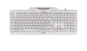 Klaviatūra CHERRY KC 1000 SC Baltas-Pilkas/USB kaina
