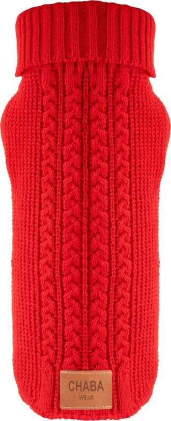 Chaba CHABA SWETEREK Z GOLFEM `L` 34cm Raudonas