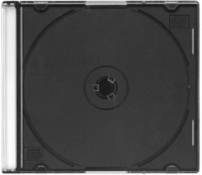 Omega CD box Slim PL, black (44843)