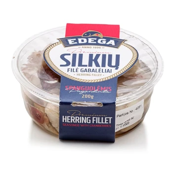 Silkių filė su spanguolėmis EDEGA, 200 g
