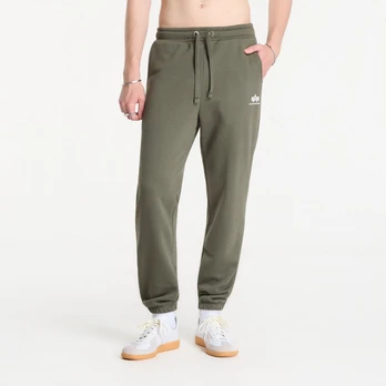 Alpha Industries Basic Small Logo II Jogger Dark Olive - Dydis M (156370-142 Kelnės)
