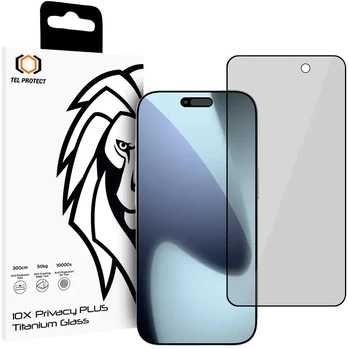 Hartowane szkło Tel Protect 10X Privacy Titanium do Iphone 17 Pro Max