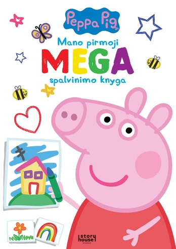 Kiaulytė Pepa. Mega spalvinimas