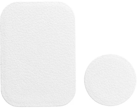 Dėklas Oem Badget for magnet car holder leather baltas
