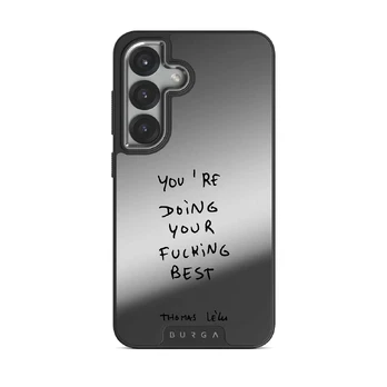 Your Best - Samsung Galaxy S25 Plus Case, Elite Mirror Dark (Magnetic) / Silver
