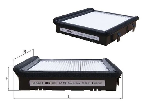 Filtras, salono oras MAHLE LA19