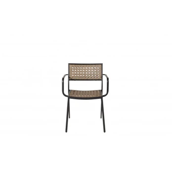 Lauko kėdė Paola, Juoda/Ruda