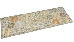 Virtuvės kilimėlis, 45x150cm, aksomas, plaunamas, su rombais kaina