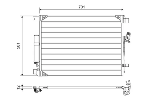 VALEO VAL822605 Air conditioning condenser