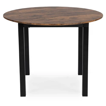 TEO apvalus stalas 100 cm Rustic ąžuolas