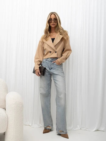 Italy Moda Striukė-MI-KR-2325.09-camelowy
