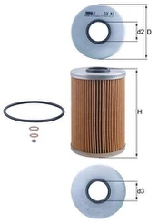 Alyvos filtras MAHLE OX41D