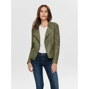 ONLY Dirbtinės odos striukė Ava 15102997 Žalia Regular Fit