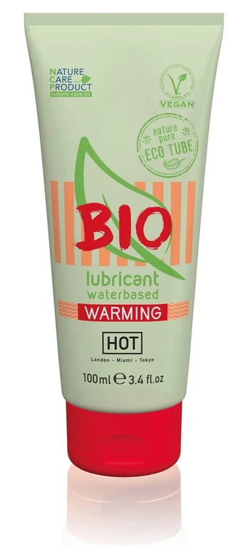 HOT BIO Water-Based Warming Lubricant 100ml Vegan Organic Formula