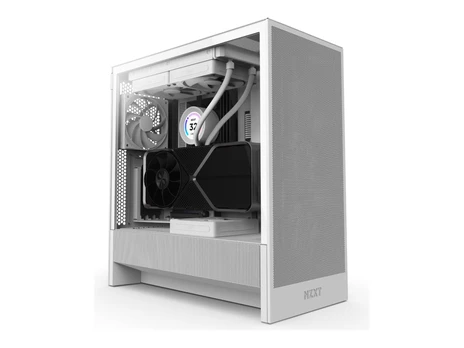 NZXT PC case H5 Flow midi tower white window