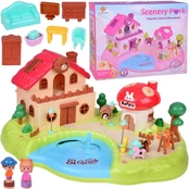 Interactive Magnetic House with Moving Elements ZA5481 kaina