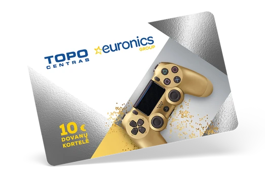TOPO CENTRAS dovanų kortelė 10 €