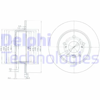 Stabdžių diskas DELPHI BG3183