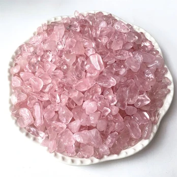 Fluorito akmenukai, 100g rožinis kvarcas