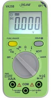 Kalkulator InLine® Multimeter with Auto-Range, pocket size